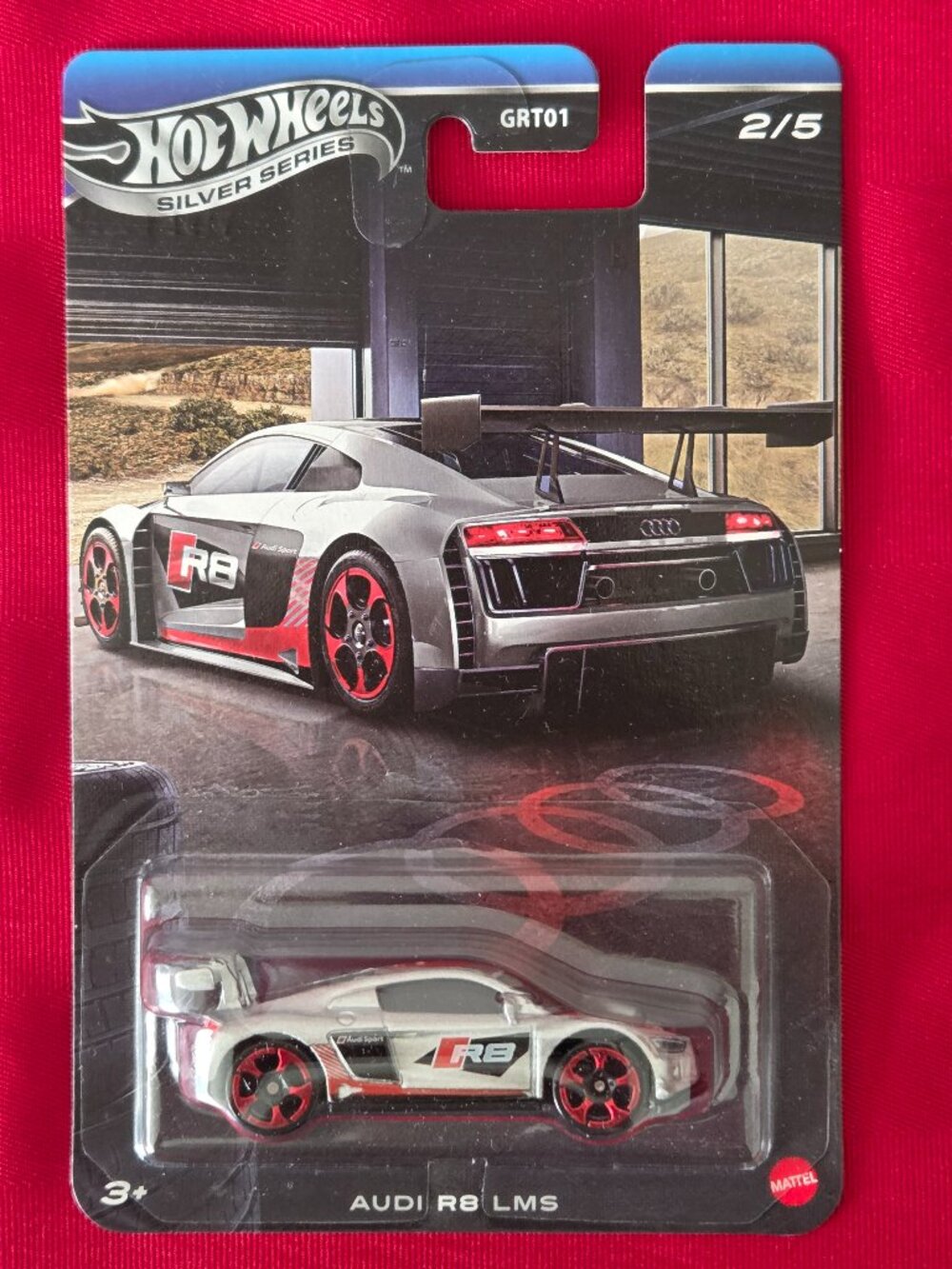2026 HOT WHEELS, SILVER SERIES, AUDI R8 LMS, MINT IN THE PACKAGE!!!